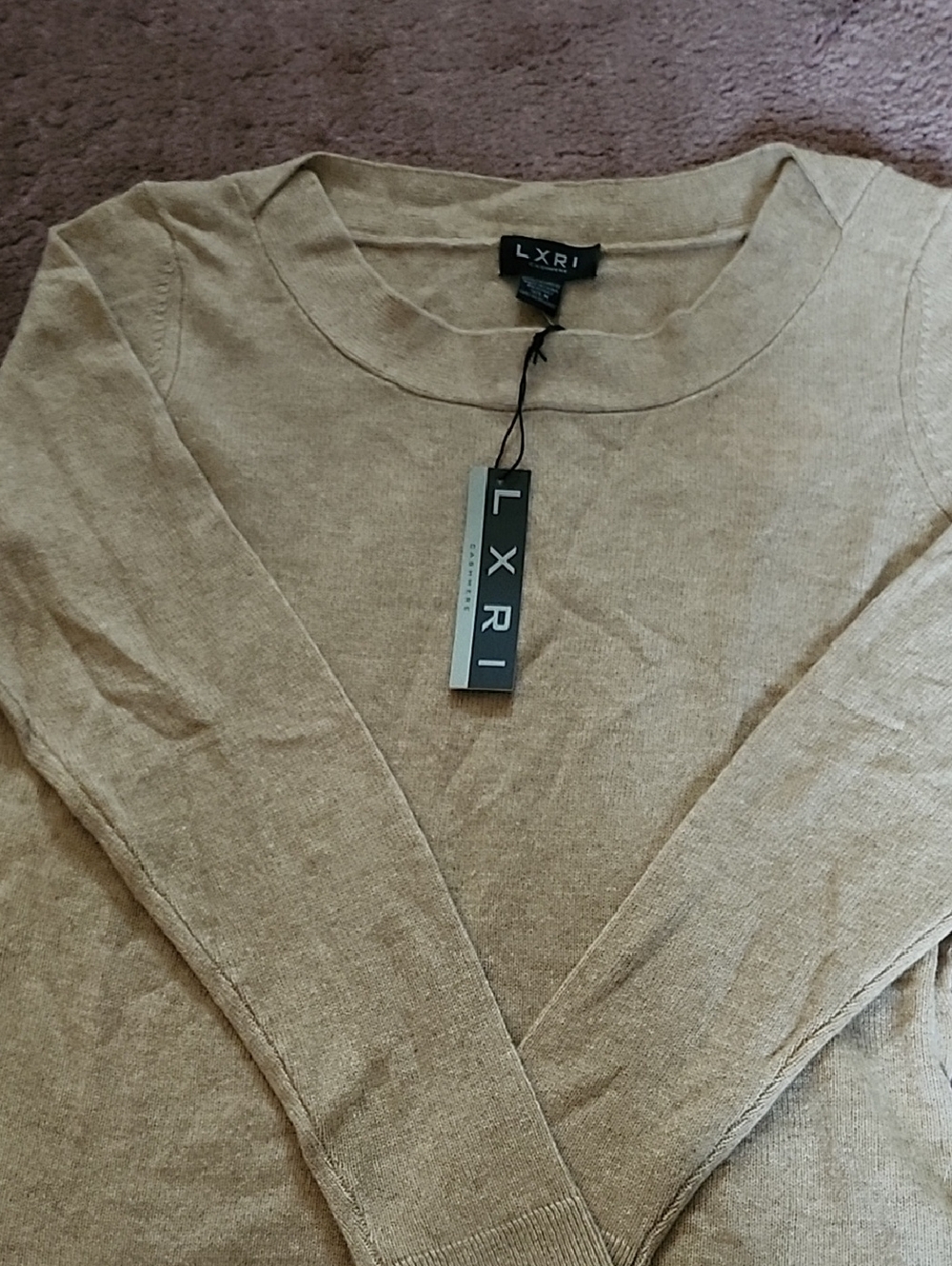 LXRI Lightweight Tan Sweater
